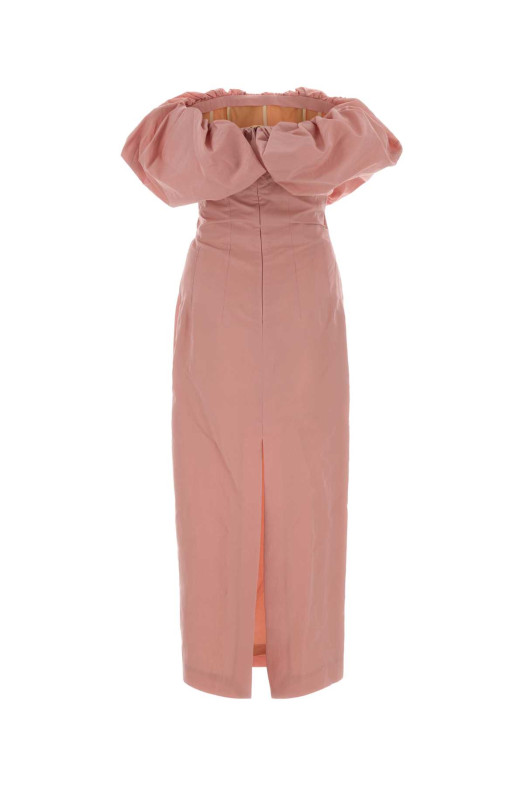 Розовое платье из смешанной хлопковой ткани Pink MAGDA BUTRYM (151726)