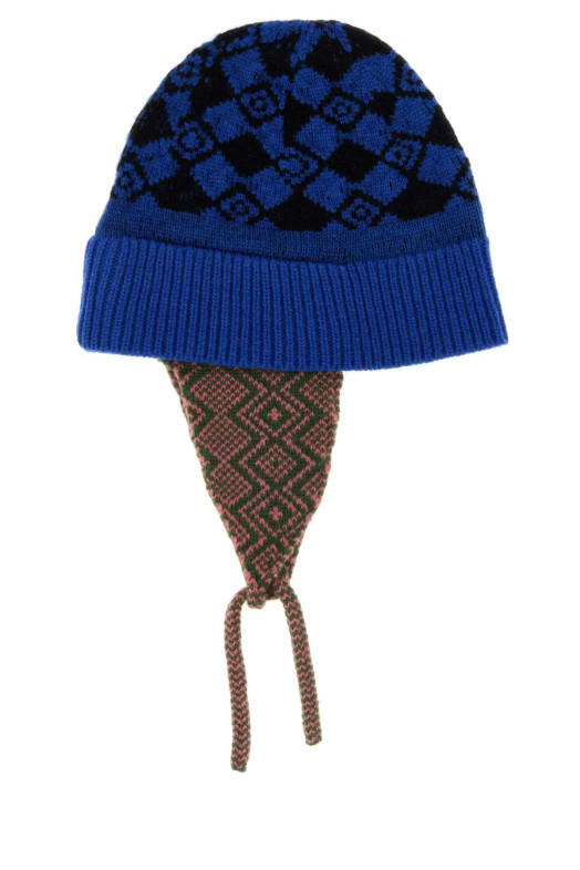Embroidered wool Marvin beanie hat DRIES VAN NOTEN (2620222034707)