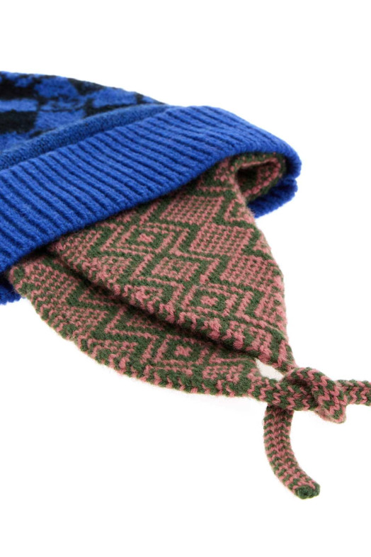 Embroidered wool Marvin beanie hat DRIES VAN NOTEN (2620222034707)