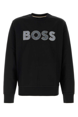 Black cotton sweatshirt BOSS (50565651)