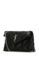 Маленькая сумка-пуффер из черной кожи наппа, черного цвета, SAINT LAURENT (5774761EL00)
