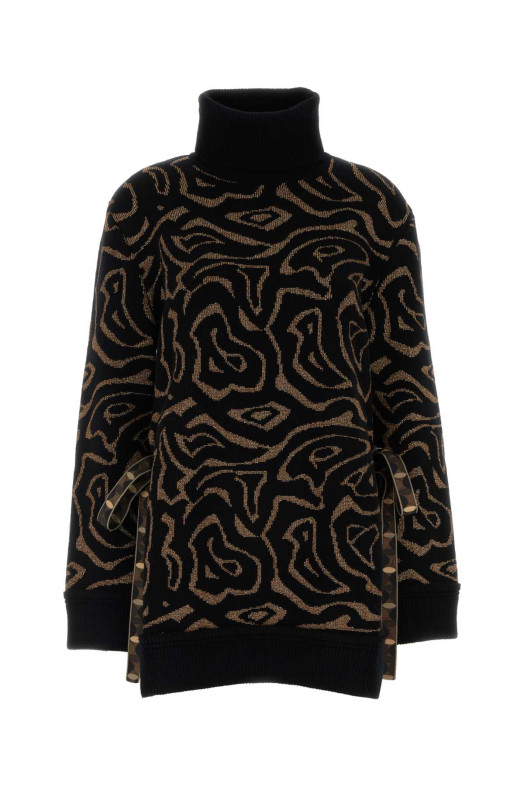 Embroidered polyester blend oversize sweater EMILIO PUCCI (5UKM325U965)