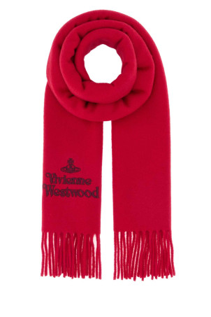 Красный шерстяной шарф VIVIENNE WESTWOOD (81030007W00Q7AAC)