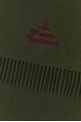 Шарф из шерсти оливково-зеленого цвета VIVIENNE WESTWOOD (81030007W00Q7AAC)