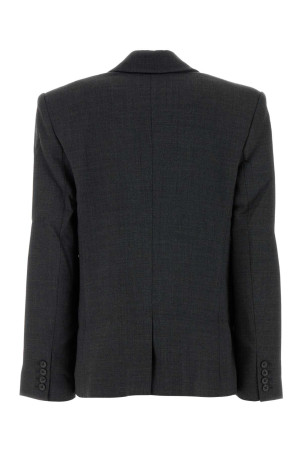 Graphite twill oversize blazer Gray SELF PORTRAIT (AW26082JGR)