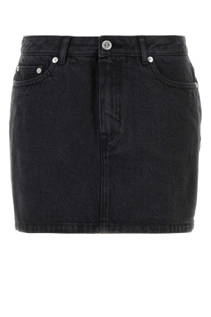 Black denim mini skirt A.P.C. (COGEXF06093)