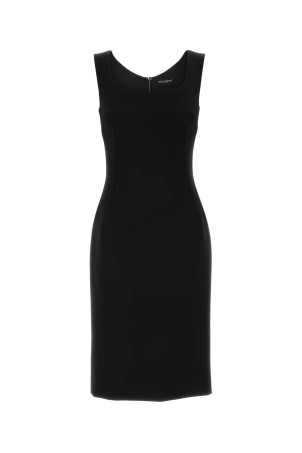 Black wool dress Black DOLCE & GABBANA (F619FTFU2L8)