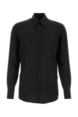 Black crepe shirt Black DOLCE & GABBANA (G5NP9TGK522)