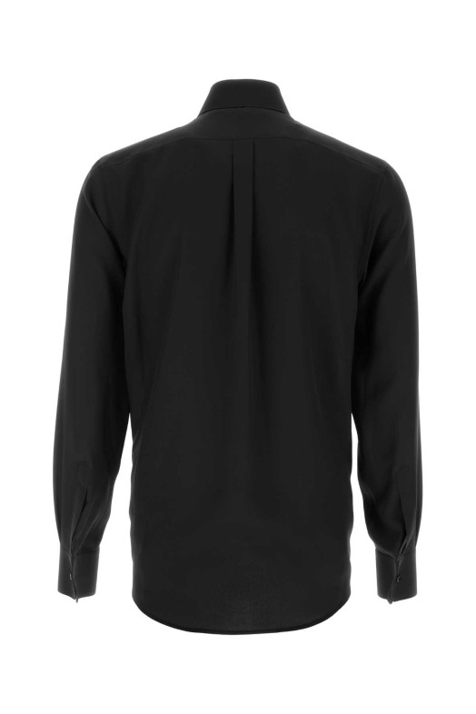Black crepe shirt Black DOLCE & GABBANA (G5NP9TGK522)