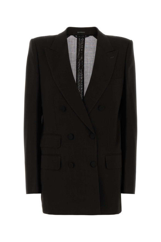 LIGHT VIRGIN WOOL DOUBLE BREASTED JACKET TOM FORD (GI3089FAX1804)