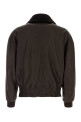 Dark brown leather jacket GIORGIO ARMANI (GM004415AF30055)