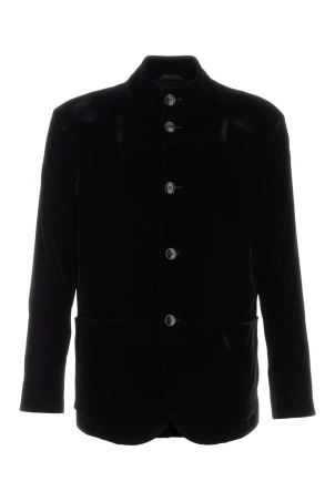 Black velvet blazer GIORGIO ARMANI (GM004677TE10046)