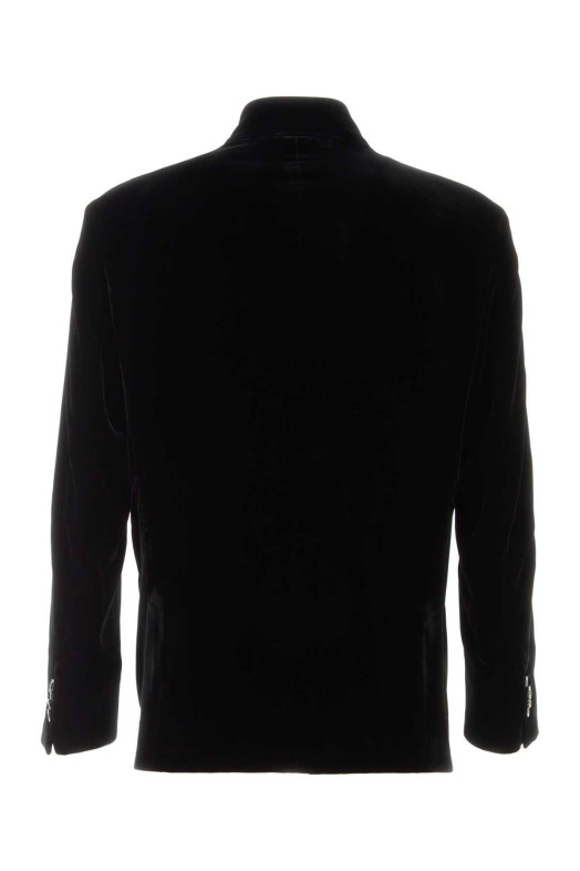 Black velvet blazer GIORGIO ARMANI (GM004677TE10046)
