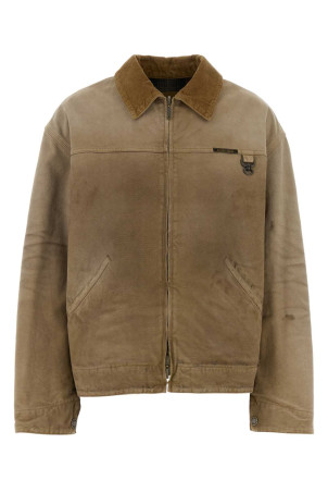 Beige cotton jacket GOLDEN GOOSE DELUXE BRAND (GUP02747P002655)
