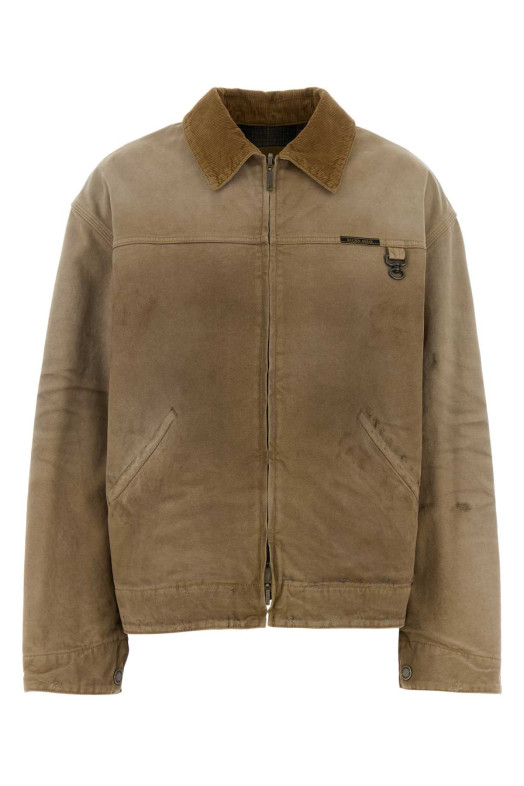 Beige cotton jacket GOLDEN GOOSE DELUXE BRAND (GUP02747P002655)