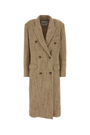Melange beige knit Pilda coat ISABEL MARANT ETOILE (MA0566FAD3E02E)