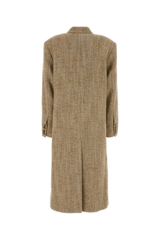 Melange beige knit Pilda coat ISABEL MARANT ETOILE (MA0566FAD3E02E)