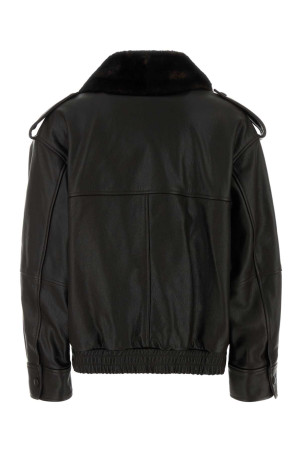 Dark brown leather Russo jacket LOULOU DE SAISON (RUSSO)