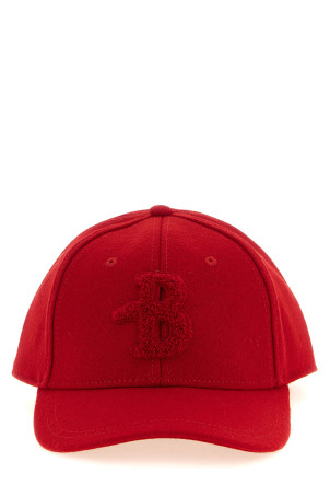 Monogram patch cap Red