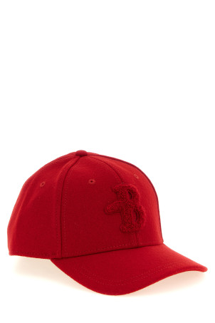 Monogram patch cap Red