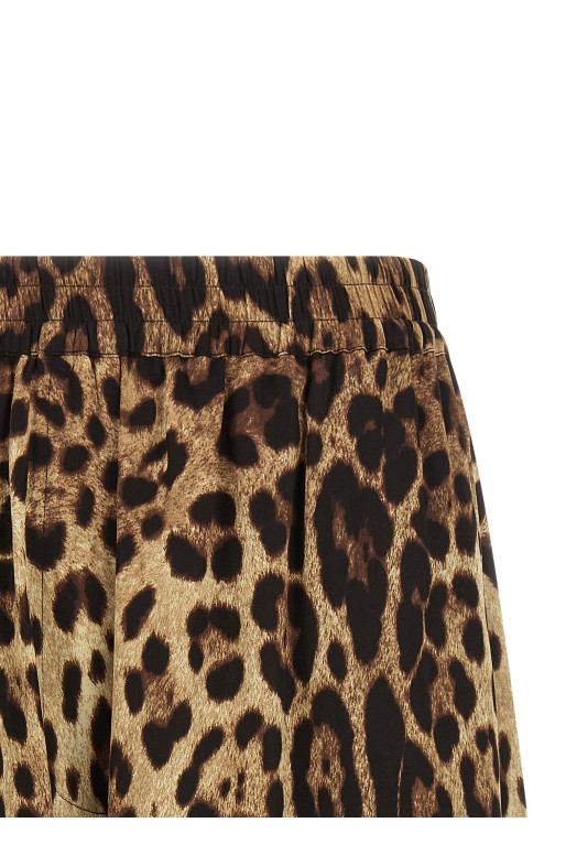 Leopard shorts Brown