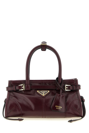 'Bonnie' mini leather handbag Bordeaux