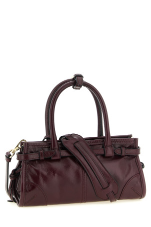'Bonnie' mini leather handbag Bordeaux
