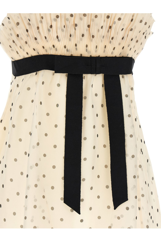 Polka dot top White