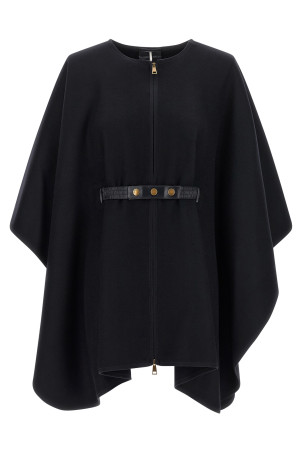 Накидка з двох матеріалів, синя MONCLER L20933G00019599DP778
