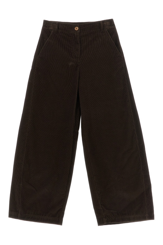 Брюки из вельвета, коричневые MONCLER ENFANT L29542A0000854APL259