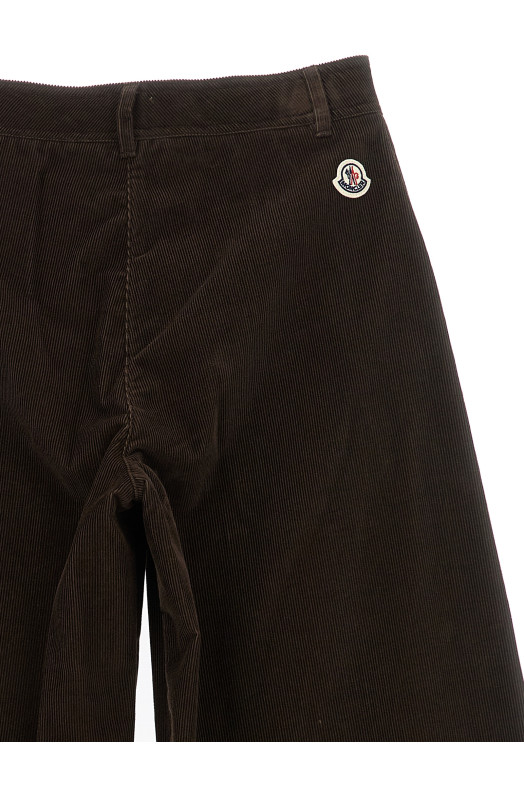 Брюки из вельвета, коричневые MONCLER ENFANT L29542A0000854APL259