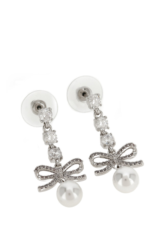 Серьги «Bow Crystal Charm», серебро AW26600ESLSILVER