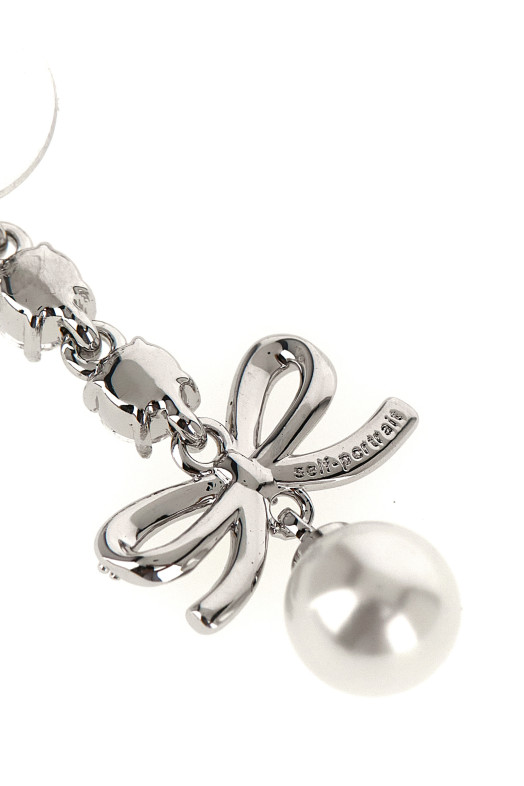 Серьги «Bow Crystal Charm», серебро AW26600ESLSILVER
