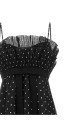 Polka dot dress Black