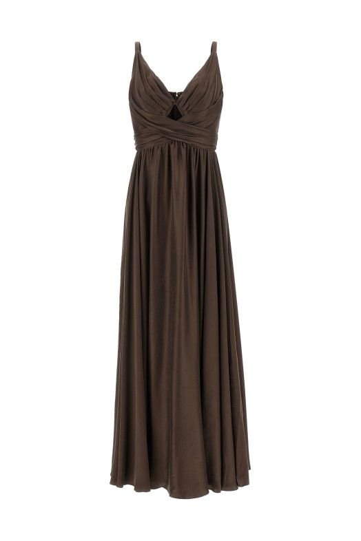 Cut-out dress Brown