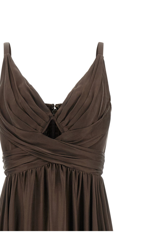 Cut-out dress Brown