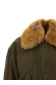 Бомбер со съемным воротником из овчины, зеленый SAINT LAURENT A00300YZ9HT3117