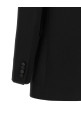 Satin lapel blazer Black