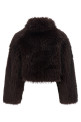 'Gravina' eco-fur coat Purple