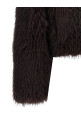 'Gravina' eco-fur coat Purple