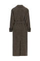 Chevron wool coat Brown