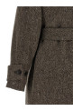 Chevron wool coat Brown