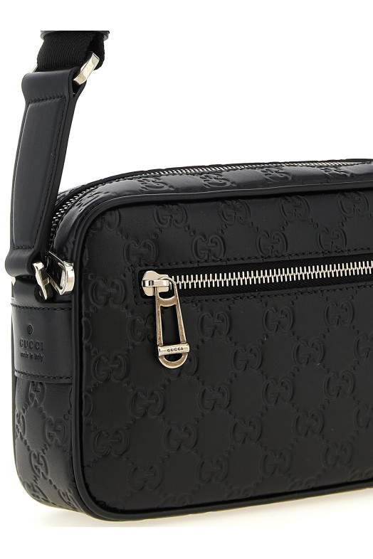 'GG Emblem' small crossbody bag Black