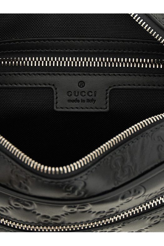 'GG Emblem' small crossbody bag Black