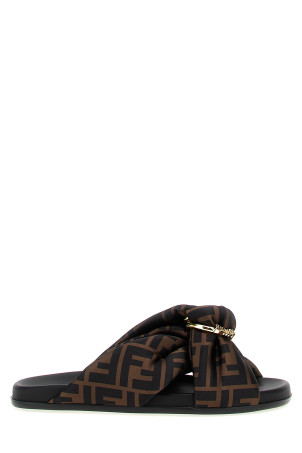 'Fendi Feel' slides Brown
