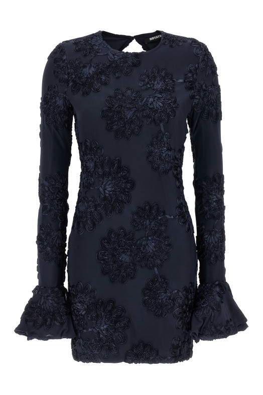 '3D Mesh Mini' dress Blue