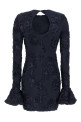 '3D Mesh Mini' dress Blue