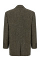 Блейзер коричневого цвета с узором «елочка» SAINT LAURENT 866250Y3L222012