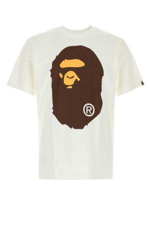 White cotton Big Ape Head t-shirt White BAPE (001TEM301002M)