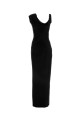 Black satin long dress VERSACE (10141271A00572)